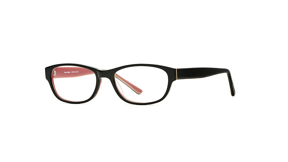 Michael Stars MS Chill Out SEMS CHIL00 Eyeglass Frames - Black Lotus SEMS CHIL004930 BK