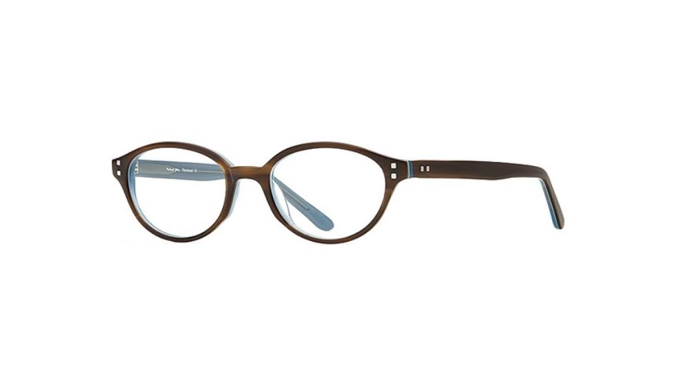 Michael Stars MS Renewal SEMS RENE00 Eyeglass Frames - Teak Blue SEMS RENE005040 BN
