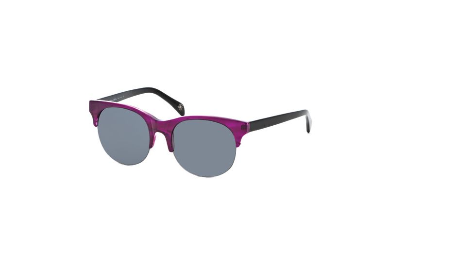 Michael Stars MS Retro Fave SEMS RETR06 Progressive Prescription Sunglasses SEMS RETR065545 PU - Frame Color Purple Sky, Lens Diameter 59 mm