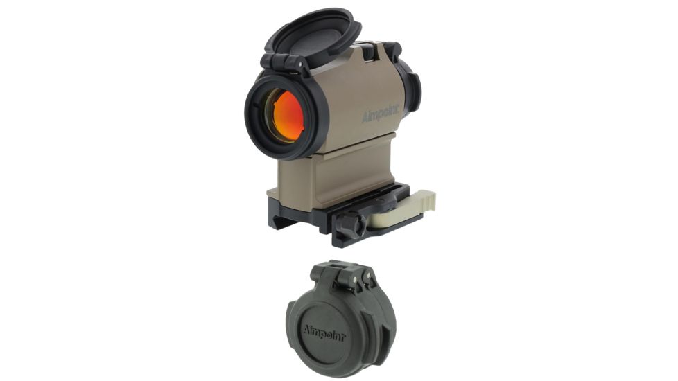 Aimpoint Micro T-2 Red Dot Sight, 1x18mm, 2 MOA, Aimpoint LRP Mount, Flat Dark Earth, 200470-KIT2