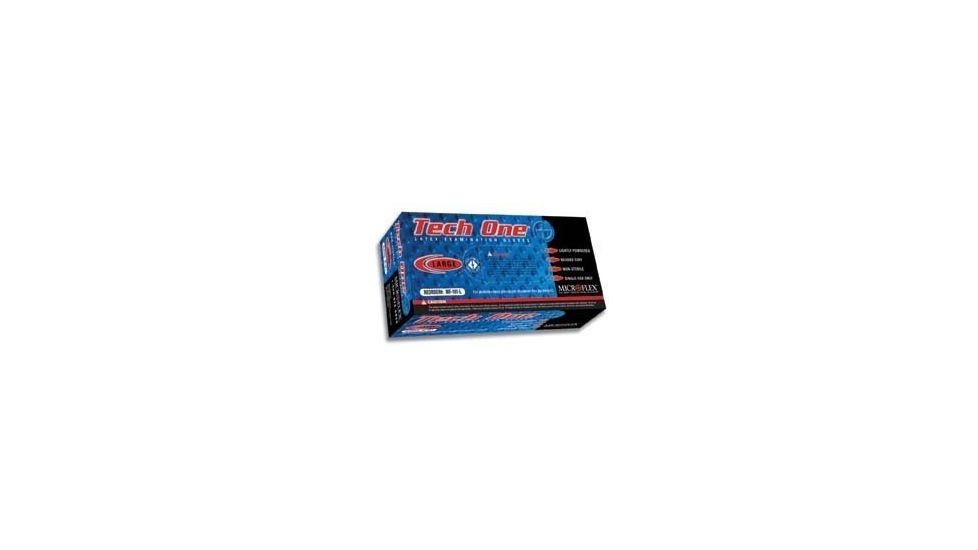 Microflex Tech One Latex Examination Gloves, Microflex MF-101-L