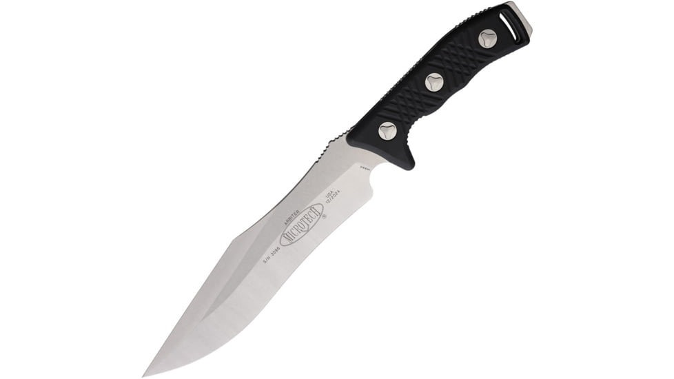 Microtech Arbiter Fixed Blade Knife, Stonewash Plain MT104-10