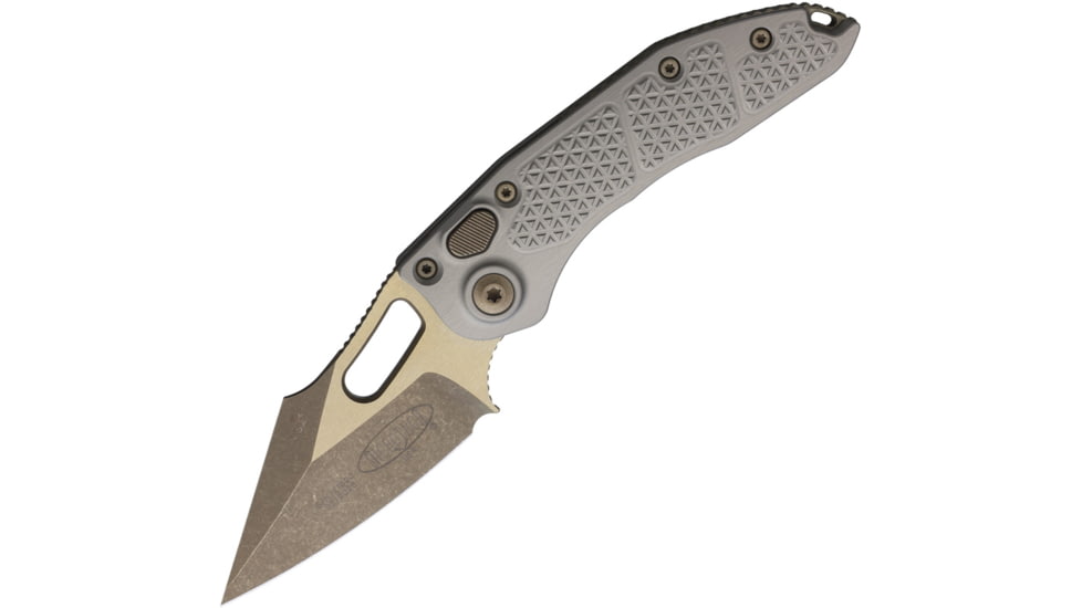 Microtech Auto Stitch S/E Button Lock AP, MCT16913TTAPNC