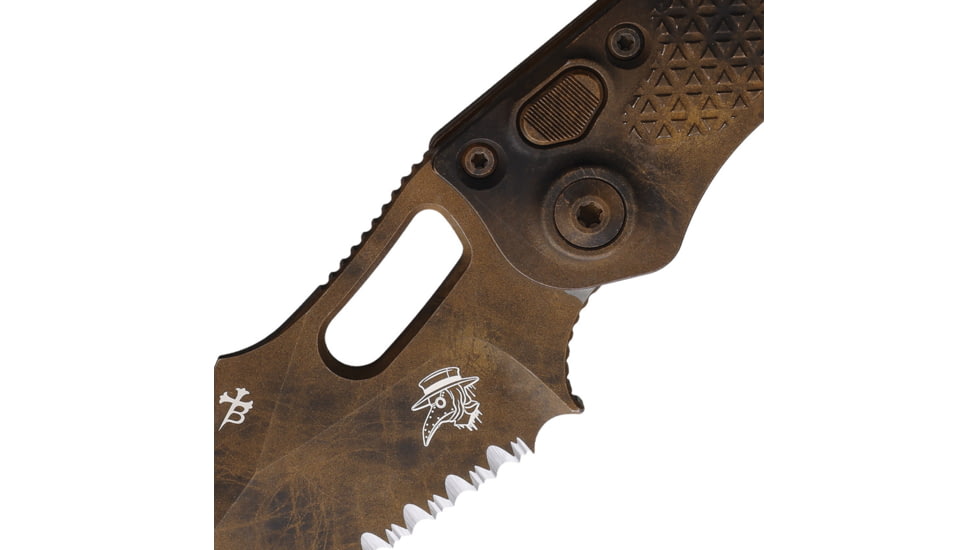 Microtech Auto Stitch S/E Button Lock, MCT1693PLOBS