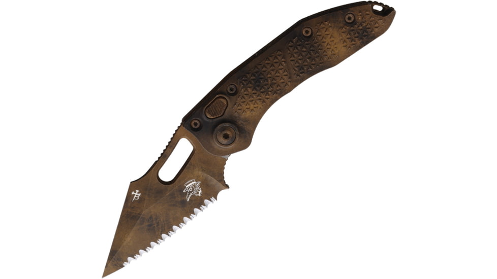 Microtech Auto Stitch S/E Button Lock, MCT1693PLOBS