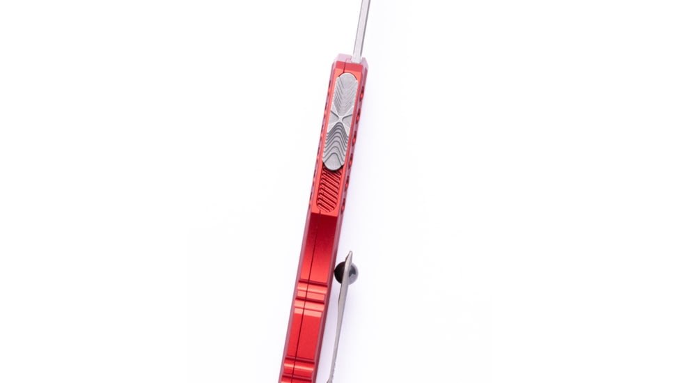 Microtech Cypher II S/E Standard 3.55in Folding Knife, Red Apocalyptic, 1241-10APRD