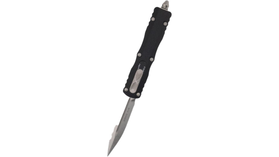 Microtech Dirac D/E Stonewash Standard 2.875in Folding Knife, Black, 225-10