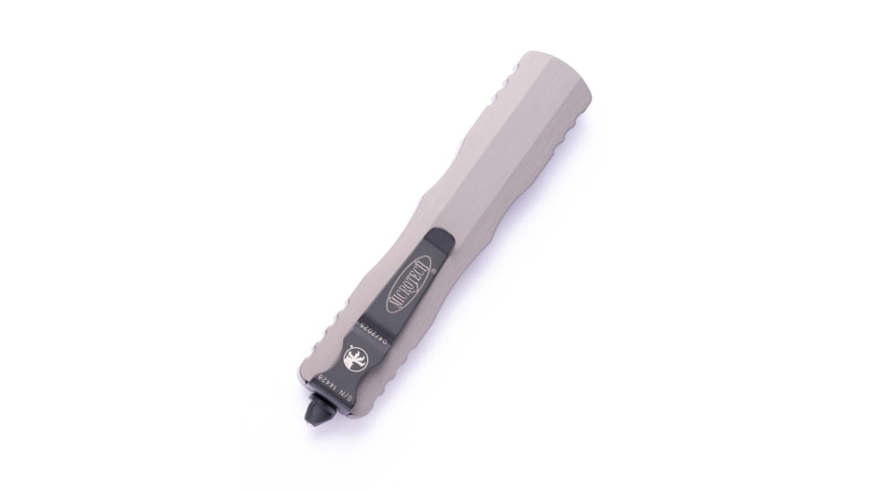 Microtech Dirac Delta D/E Standard 3.75in Folding Knife, Natural Clear, Black, 227-3NC