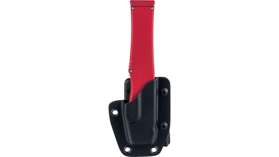 Microtech Halo V TE OTF Automatic Knife, Red Handle, Black Tactical Plain X-MT150-1RD