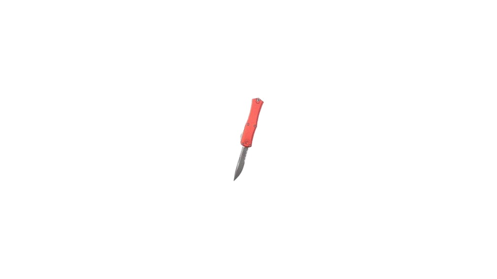 Microtech Hera II Mini Apocalyptic Part Serrate 2.9 Folding Knife, Red, 1703M-11APRD