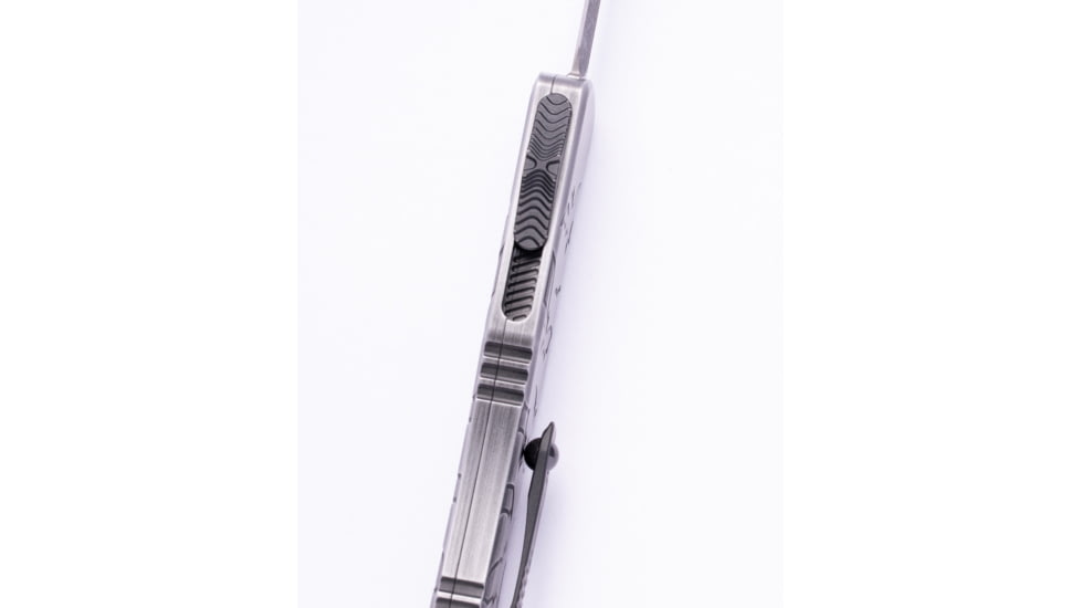 Microtech Hera II Mini D/E Signature Series Brushed Metal Standard 2.9in Folding Knife, Bats, 1702M-1BMHWBAS
