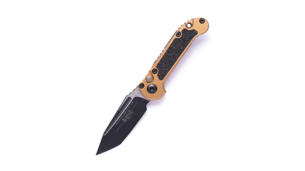 Microtech L.U.D.T. T/E Gen III Standard 3.5in Automatic Folding Knife, Automatic Folder, Tan, 1136-1TA