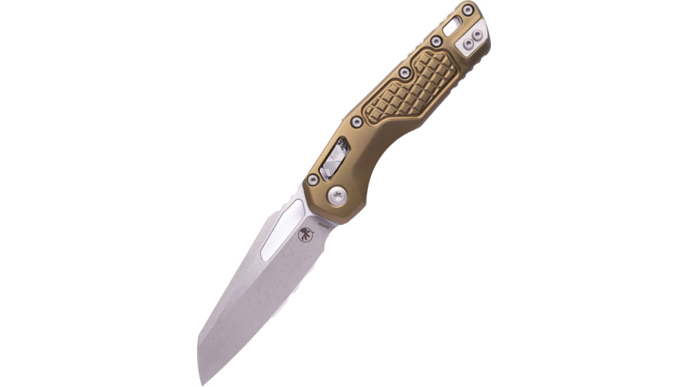 Microtech MSI S/E Apocalyptic Standard Frag Aluminum 3.88in Folding Knife, Od Green, 210-10APFROD