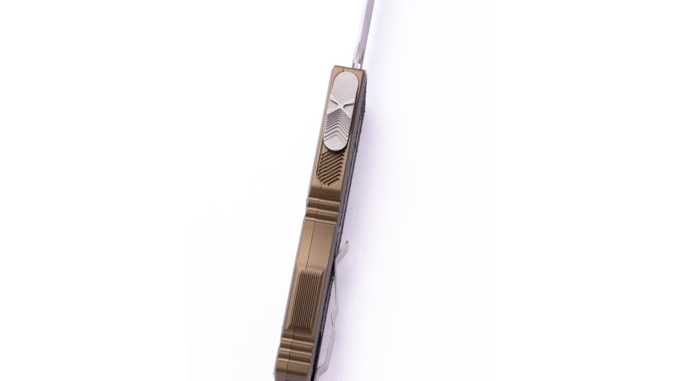 Microtech Scarab II Gen III D/E Apocalyptic Standard 3.95in Automatic Folding Knife, Double-Action OTF, OD Green, 1280-10APOD