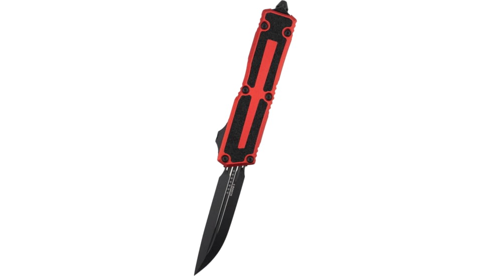 Microtech Scarab II Gen III D/E-S Standard 3.95in Folding Knife, Black, Red, 1180-1RD