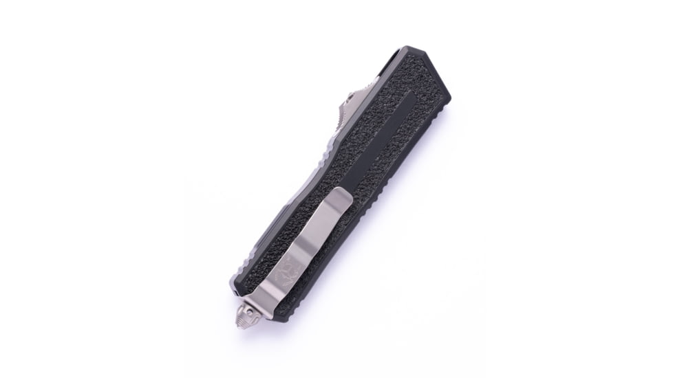 Microtech Scarab II Gen III D/E Stonewash Standard 3.95in Folding Knife, Black, 1280-10