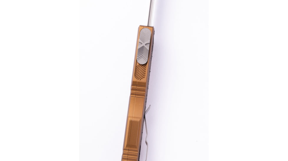 Microtech Scarab II Gen III S/E Apocalyptic Part Serrate 3.95in Automatic Folding Knife, Double-Action OTF, Tan, 1278-11APTA