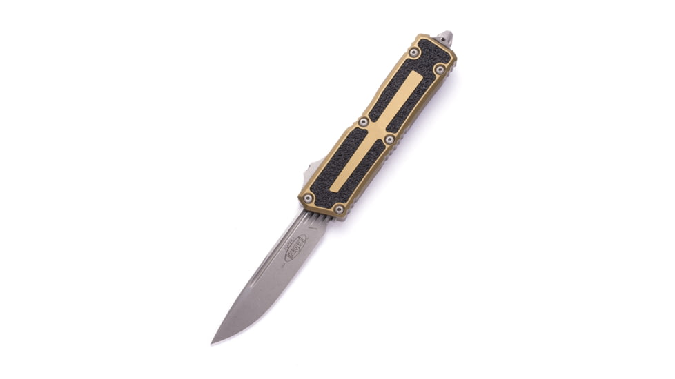 Microtech Scarab II S/E Gen III Apocalyptic Standard 3.95in Automatic Folding Knife, Double-Action OTF, Olive Drab, 1278-10APOD