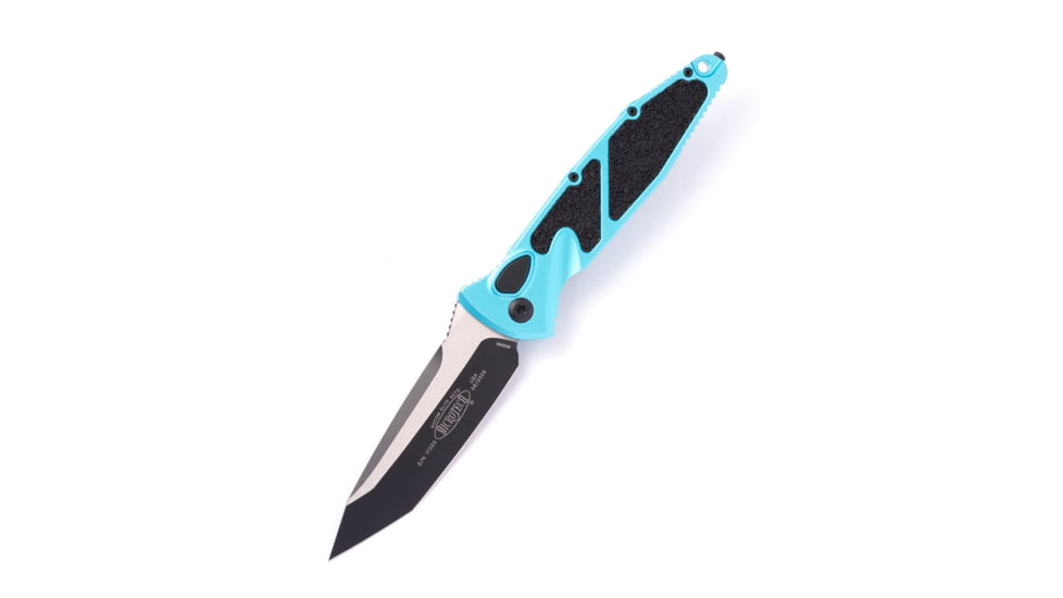 Microtech Socom Elite T/E-Auto Standard 4.05in Automatic Folding Knife, Automatic Folder, Turquoise/Black, 161A-1TQ