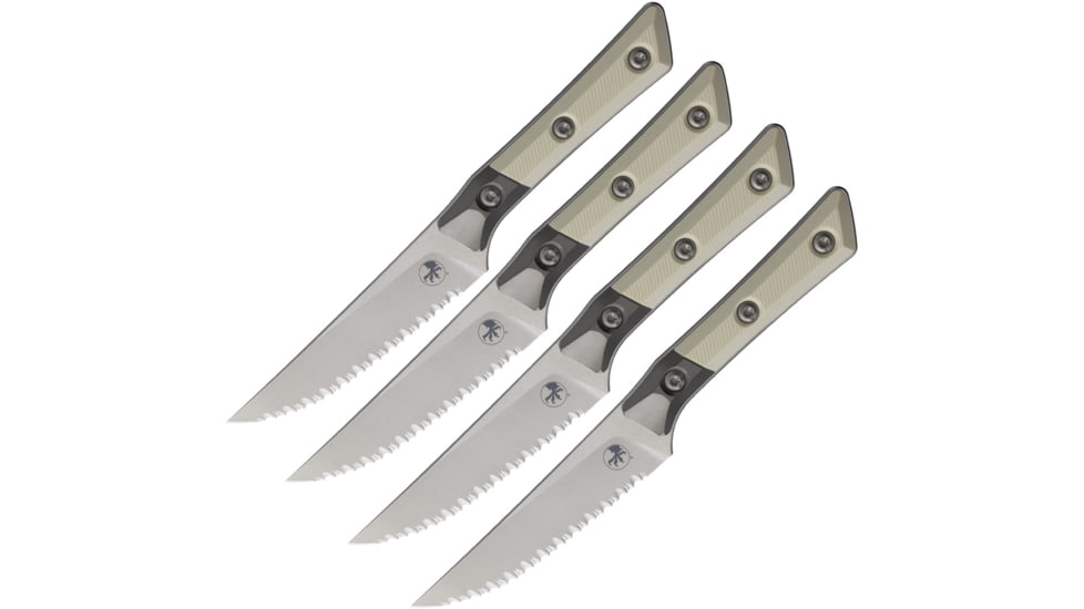 Microtech Steak Knife Set Ivory G10, MCT3600B12SETIV
