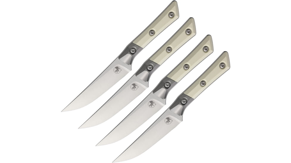 Microtech Steak Knife Set Ivory, MCT3600B10SETIV