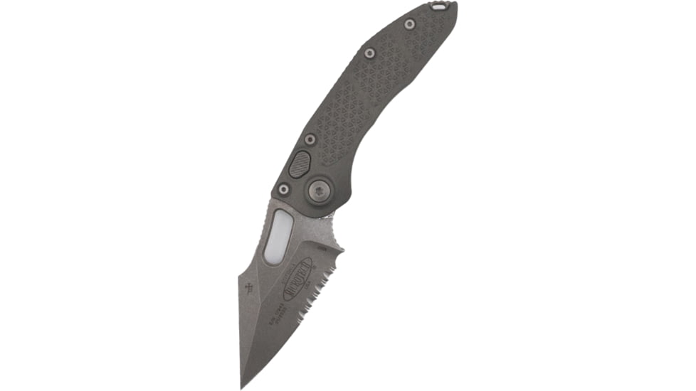 Microtech Stitch S/E Apoc Natural P/S 3.75in Folding Knife, Black, 169-11APNC