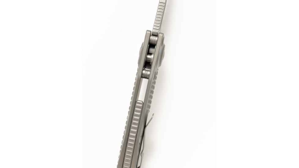 Microtech Stitch S/E Apocalyptic Full Serrate 3.75in Folding Knife, Natural Clear, 169-12APNC