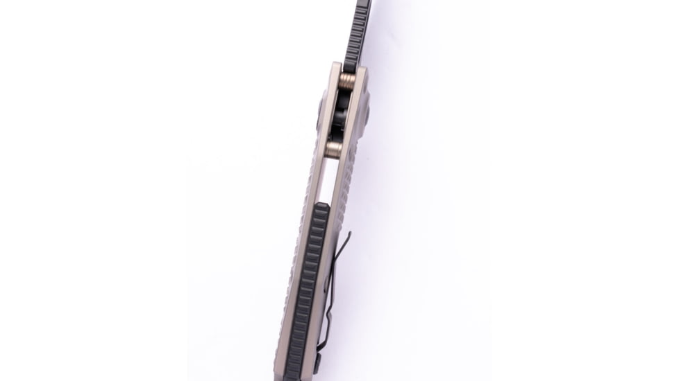 Microtech Stitch S/E Automatic Folding Knife, 3.75in, Automatic Folder, Natural Clear, 169-1NC