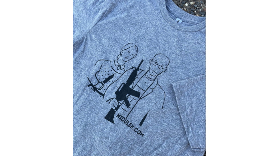 Miculek American Gothic T-Shirt, 3XL, Heather Grey, TEE-AMERGOTH-3XL