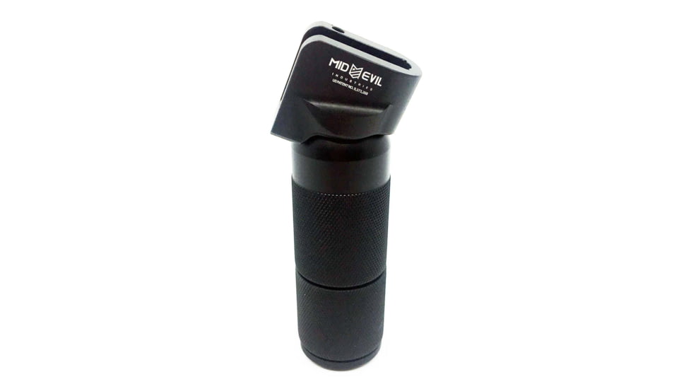 Mid-Evil Industries ARG Adjustable Mil-Spec AR Rifle Grip, 360 degrees, Standard, Black, AGSTDB