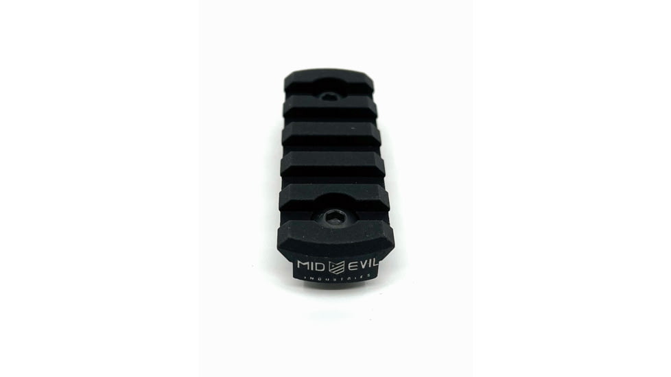 Mid-Evil Industries M-LOK Picatinny Rail Mount Section, 5 Slots, Black, PM5SLT