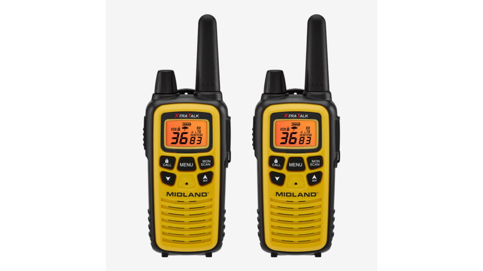 Midland LXT630 FRS License-Free Walkie Talkie 2 Pack Yellow - LXT630VP3, LXT630VP3