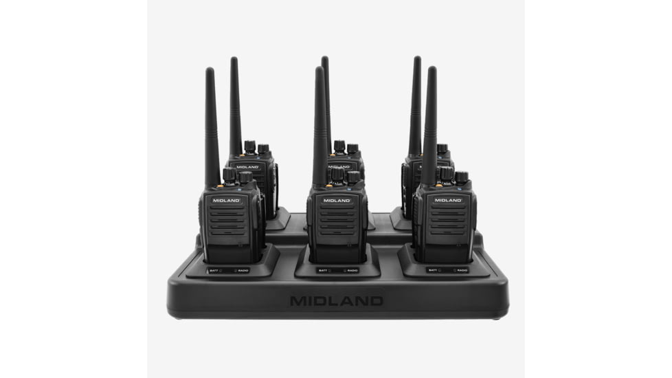 Midland MB400 BizTalkR Business Band Two-Way Radio 6-Pack Bundle - MB400X6MC, MB400X6MC
