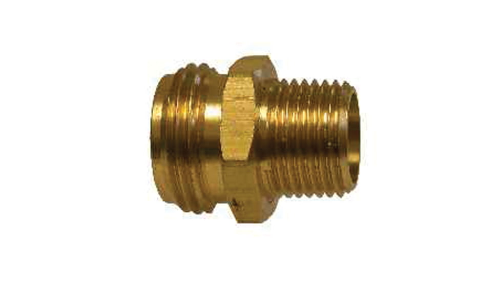 Midland Metal Garden Hose Rigid Mgh x Male Pipe Adapter No Tap 3/4in x 1/2in., 3/4in. x 1/2in., 30-058