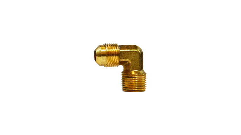 Midland Metal Sae 45 Degree Flare 90 Degree Male Elbow Male Flare x Male Nptf 3/8in x 1/4in., Pack of 5, 10-294
