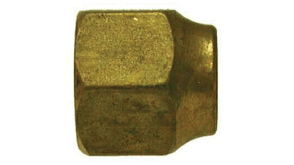 Midland Metal Sae 45 Degree Flare Short Forged Nut 1/2in., Short, Each, 10-042