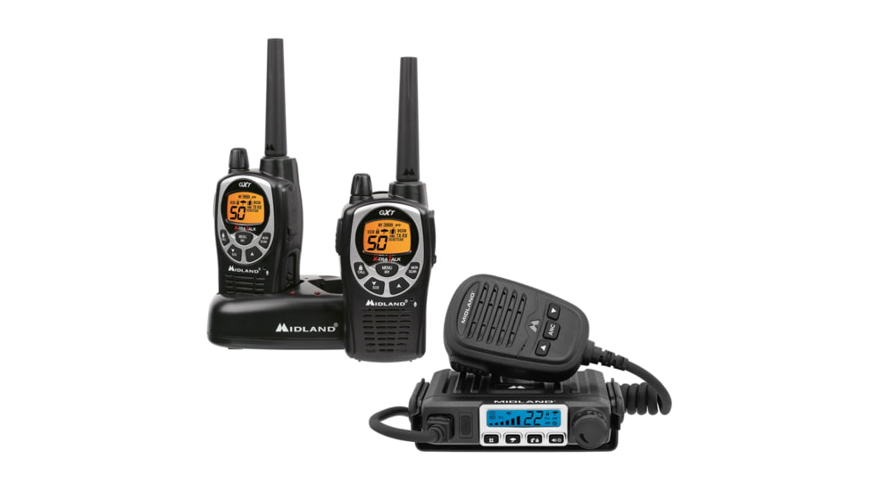 Midland MicroMobileR GXTR GMRS 15-Watt Two-Way Radio Bundle - ORMXT115VP, ORMXT115VP-KIT