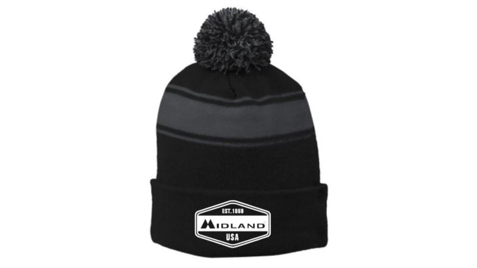 Midland Midland Est. "1959" Crest Patch Black Beanie, MIDBEAN03