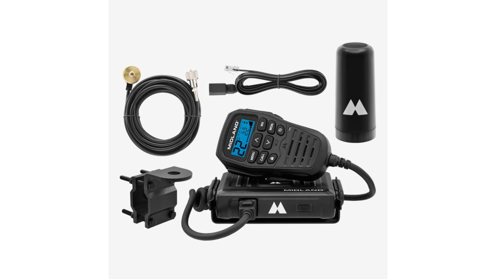 Midland MXT275 MicroMobileR GMRS 15-Watt Two-Way Radio Bundle - MXT275VP4, MXT275VP4