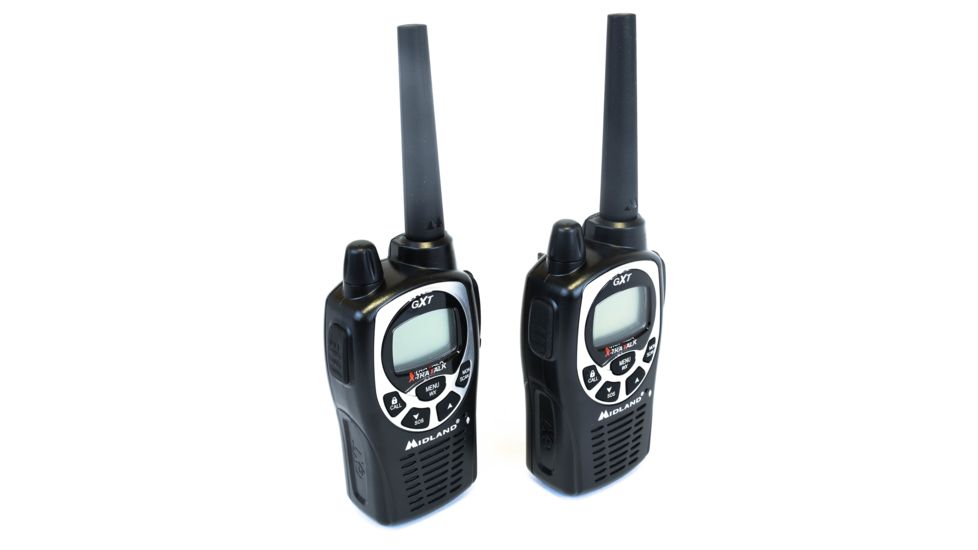 Midland Radio 26 Mile 50 Chl 5 Watt Two-Way GMRS Radio, with Ear/Mic and Charger, GXT1000VP4