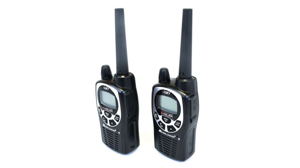 Midland Radio 26 Mile 50 Chl 5 Watt Two-Way GMRS Radio, with Ear/Mic and Charger, GXT1000VP4