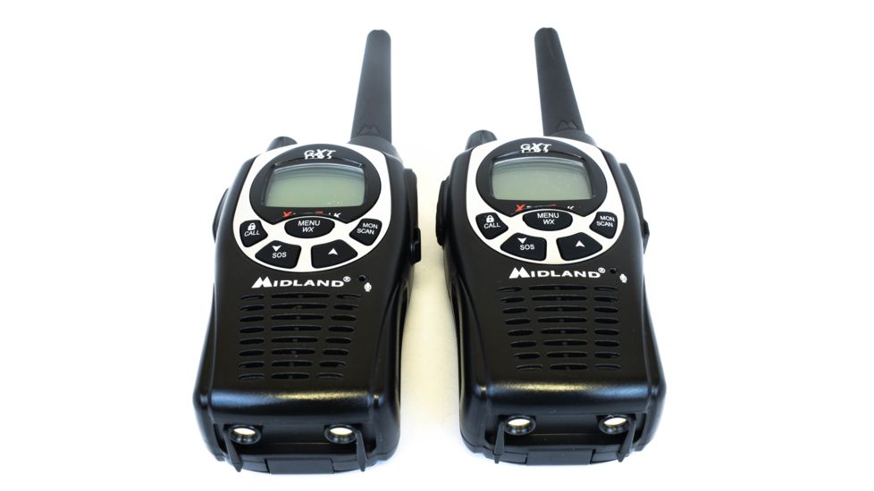 Midland Radio 26 Mile 50 Chl 5 Watt Two-Way GMRS Radio, with Ear/Mic and Charger, GXT1000VP4