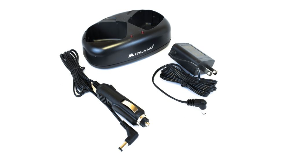 Midland Radio 26 Mile 50 Chl 5 Watt Two-Way GMRS Radio, with Ear/Mic and Charger, GXT1000VP4