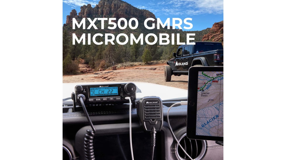 Midland Radio 50 Watt Micro Mobile GMRS Radio, 1408727