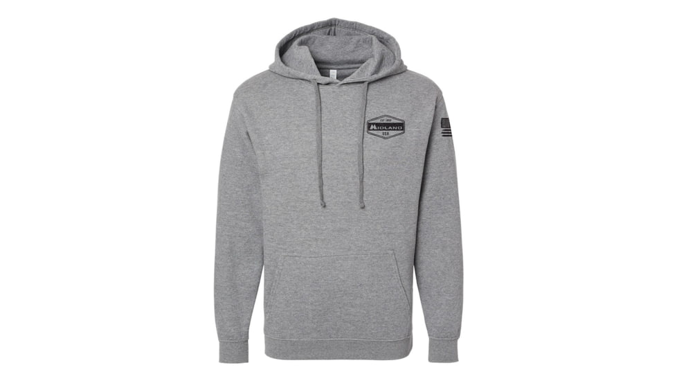 Midland Radio Midland "Est. 1959" Gray Hoodie, MIDHOOD01-L