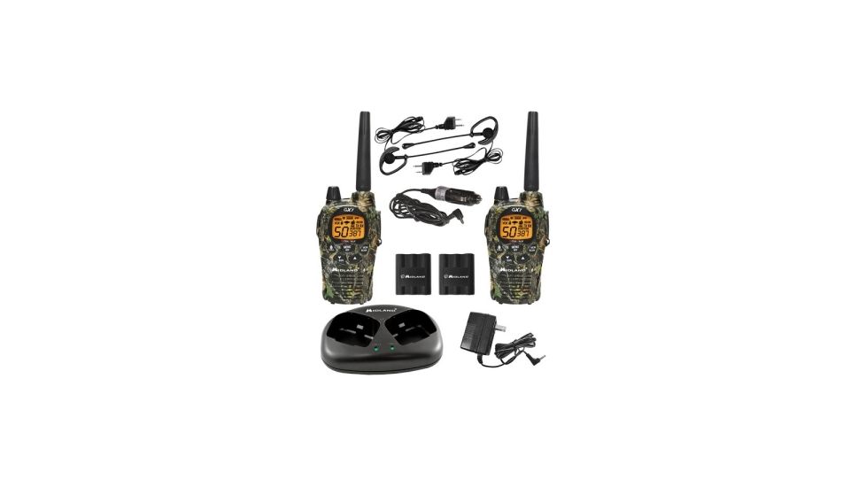 Midland Radio 36 Mile 50 Chl 5 Watt Two-Way Radio, with Ear Mic and Charger, GXT1050VP4