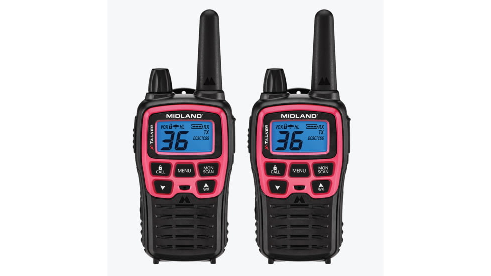 Midland T71 X-TALKERR FRS Walkie Talkie 2-Pack Pink - T71PNK, T71PNK