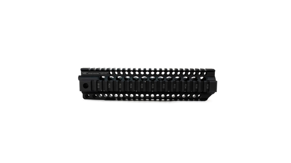 Midwest Industries 10in Combat Rail T-Series One Piece Free Float Handguard, Black, MI-CRT-10.0