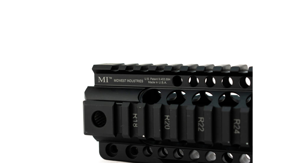 Midwest Industries 10in Combat Rail T-Series One Piece Free Float Handguard, Black, MI-CRT-10.0