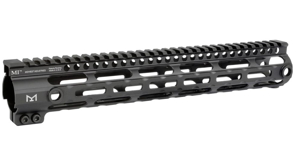 Midwest Industries 12in SS-Series M-Lok Handguard, Black, MI-SSM12G3